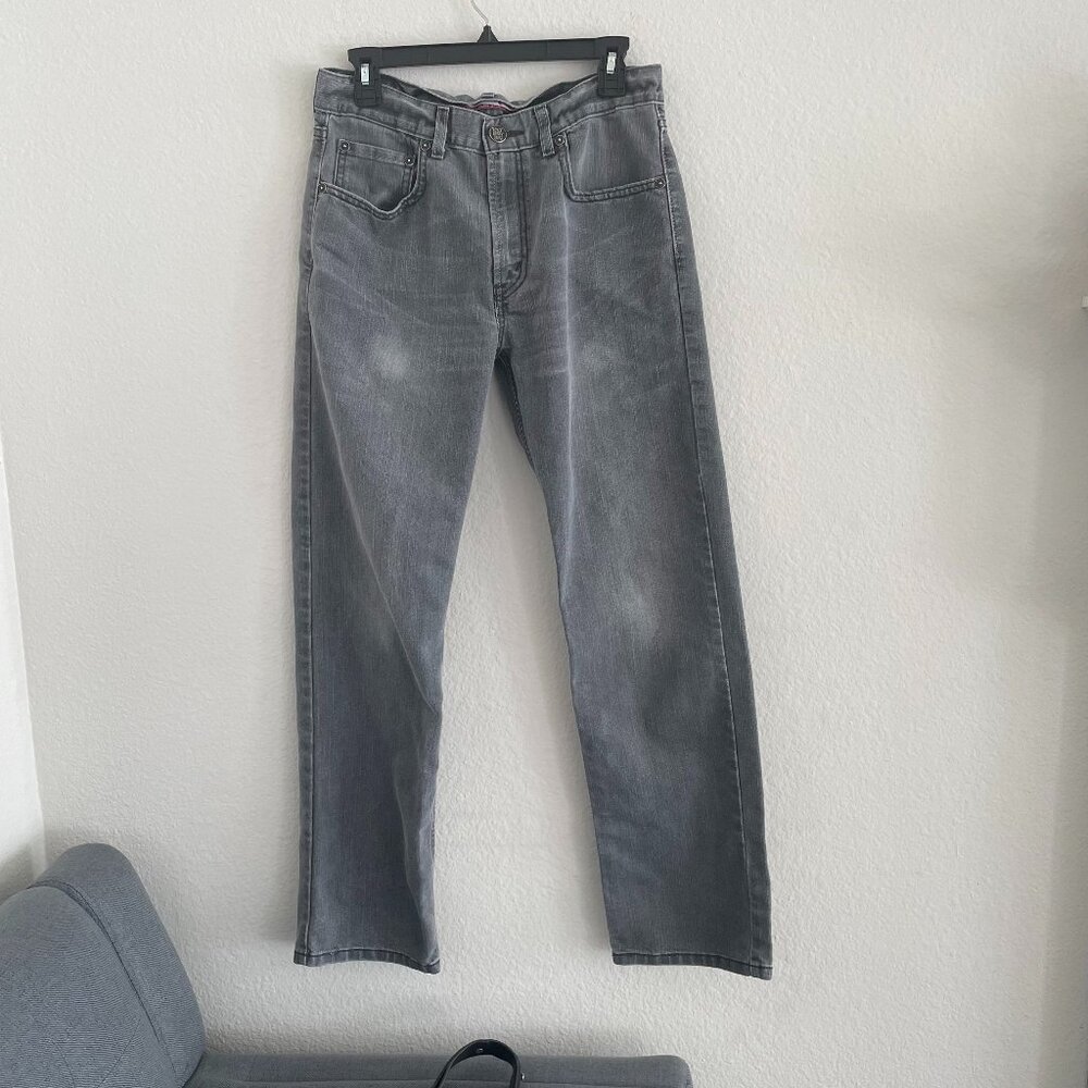 Levi's 514 slim straight gray jeans